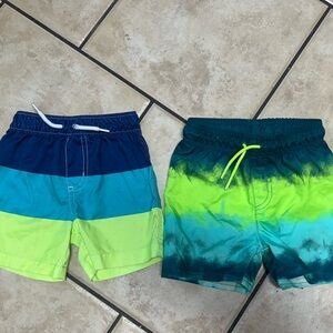 Toddler boy Colorful Swim Shorts bundle 18 months